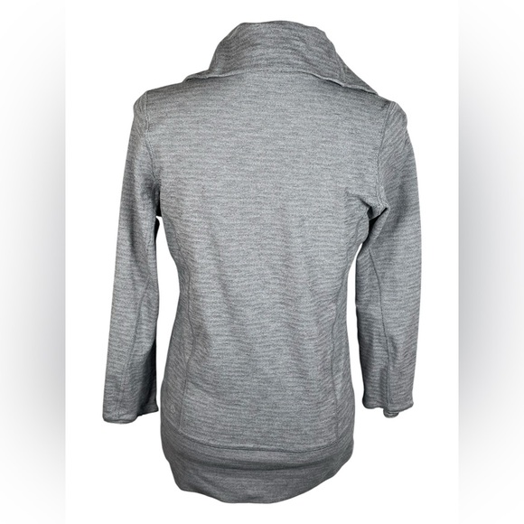 Lululemon Funnel Neck Full Zip Jacket, Gray and White Size 6 - Picture 3 of 10